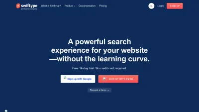 Screenshot preview of swiftype.com