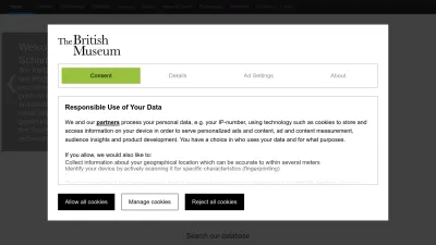 Screenshot of Finds.org.uk