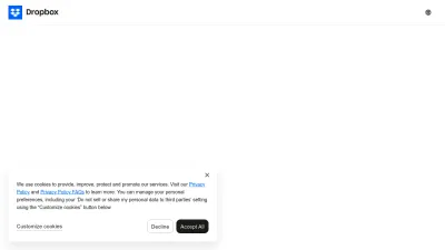 Screenshot of Capture.dropbox.com