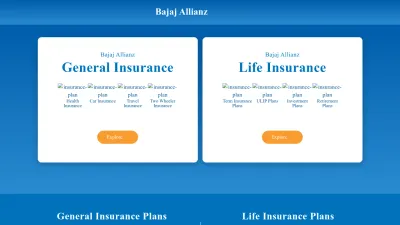 Screenshot of Bajajallianz.com