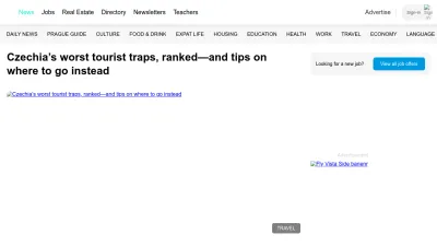 Screenshot of Expats.cz