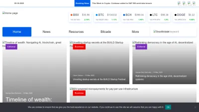 Screenshot of Coingeek.com