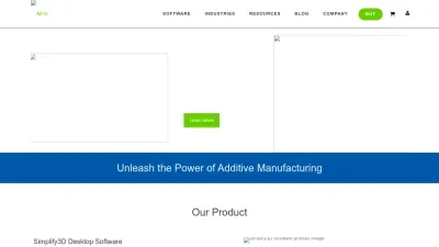 Screenshot of Simplify3d.com
