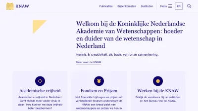 Screenshot preview of knaw.nl