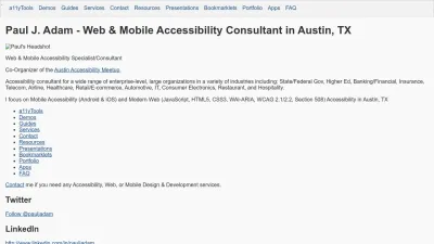 Screenshot of Pauljadam.com