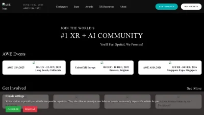 Screenshot of Awexr.com