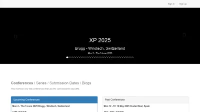 Screenshot of Conf.researchr.org