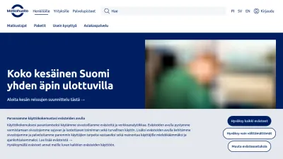 Screenshot of Matkahuolto.fi