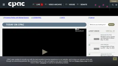 Screenshot of Cpac.ca