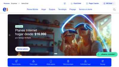 Screenshot of Entel.cl