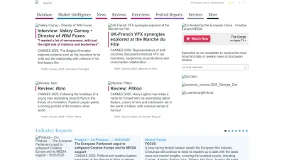 Screenshot of Cineuropa.org