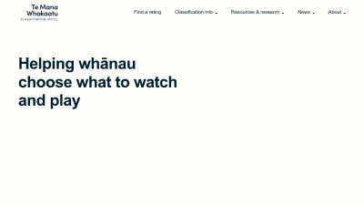 Screenshot of Classificationoffice.govt.nz