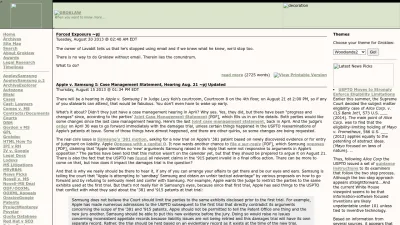 Screenshot of Groklaw.net