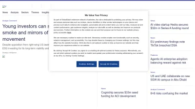 Screenshot of Verdict.co.uk
