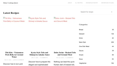 Screenshot of Dailycookingquest.com