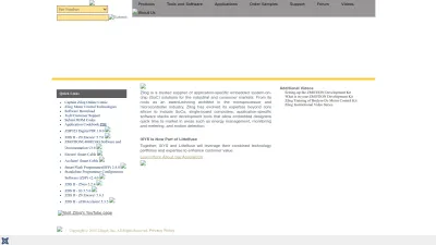 Screenshot preview of zilog.com