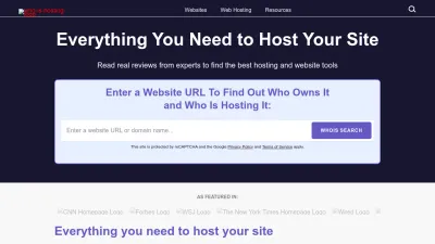 Screenshot of Whoishostingthis.com