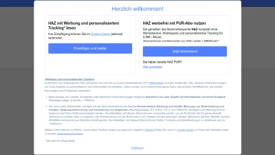 Screenshot of Haz.de