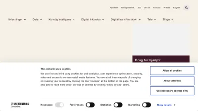 Screenshot of Digst.dk