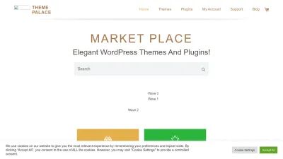 Screenshot of Themepalace.com