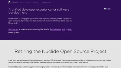 Screenshot of Nuclide.io