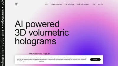 Screenshot of Volograms.com