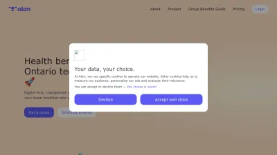 Screenshot of Alan.com