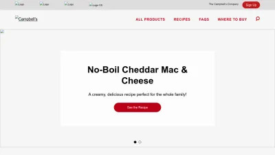 Screenshot of Campbells.com