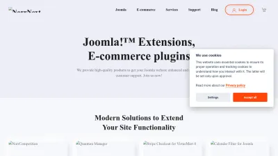 Screenshot of Norrnext.com