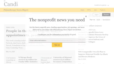 Screenshot of Philanthropynewsdigest.org
