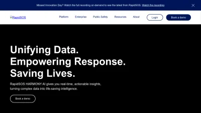Screenshot of Rapidsos.com
