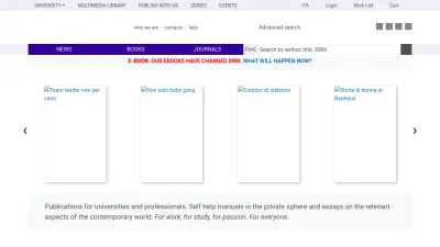 Screenshot of Francoangeli.it