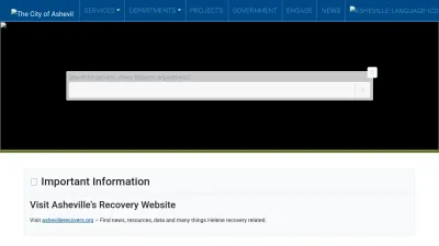 Screenshot preview of ashevillenc.gov