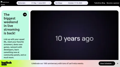 Screenshot preview of twitchcon.com