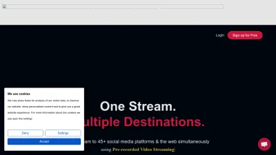 Screenshot of Onestream.live