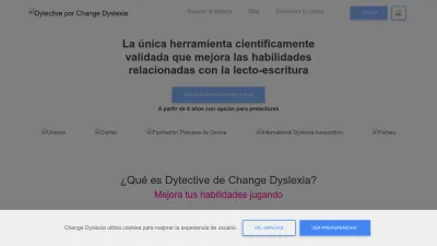 Screenshot of Changedyslexia.org