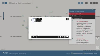 Screenshot of Healthmap.org