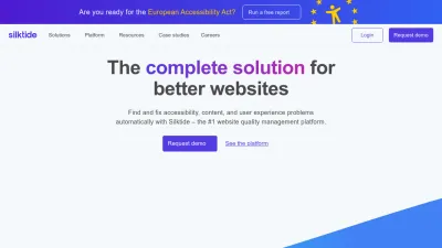 Screenshot of Silktide.com