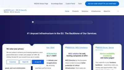 Screenshot of Wedos.com