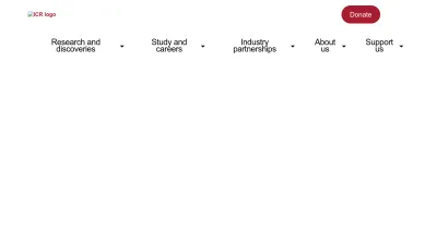 Screenshot of Icr.ac.uk