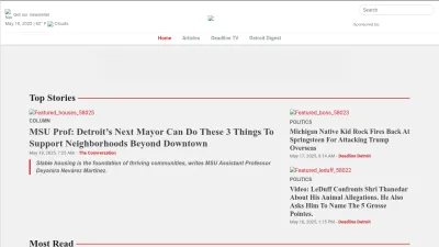 Screenshot of Deadlinedetroit.com