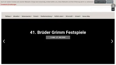 Screenshot of Hanau.de