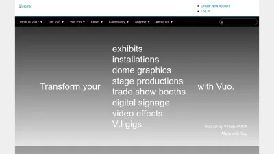 Screenshot of Vuo.org