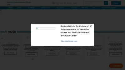 Screenshot of Victimsofcrime.org