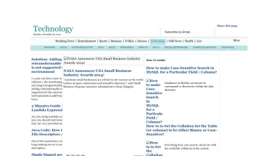 Screenshot of Tech.gaeatimes.com