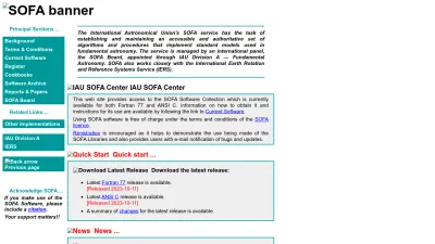 Screenshot of Iausofa.org