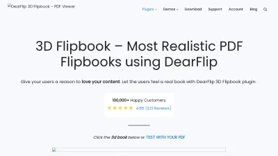 Screenshot of Dearflip.com