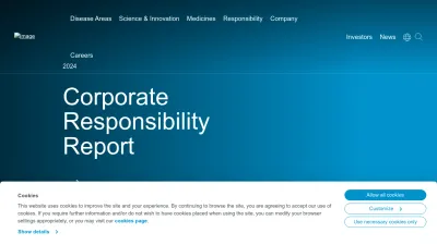 Screenshot of Biogen.com
