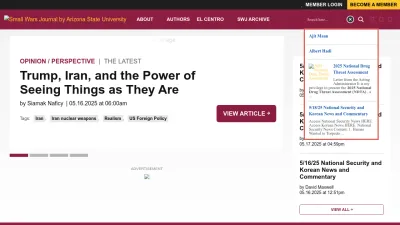 Screenshot of Smallwarsjournal.com