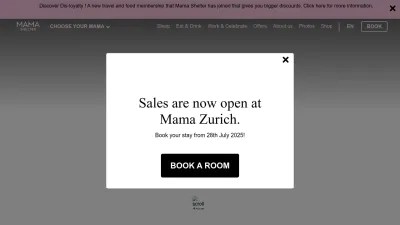Screenshot of Mamashelter.com